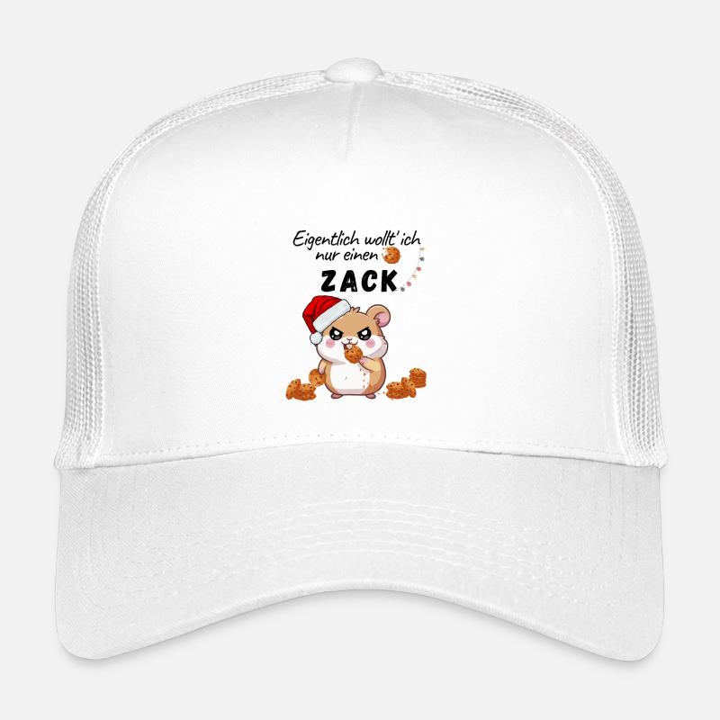 Biscuits de Noël pour hamster - Casquette trucker enfant - blanc