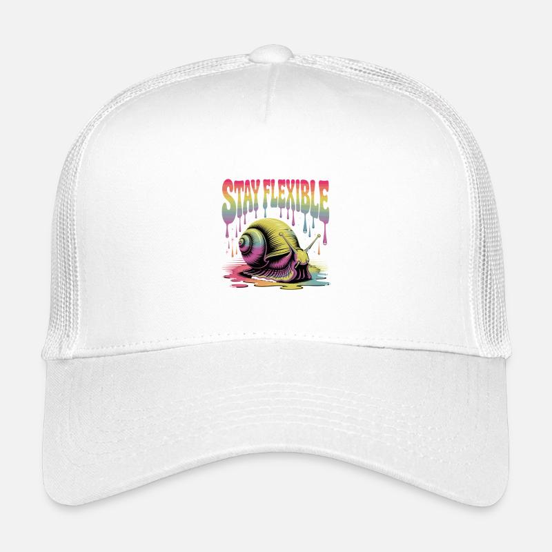 Restez flexible escargot coloré motif rétro Casquette trucker enfant