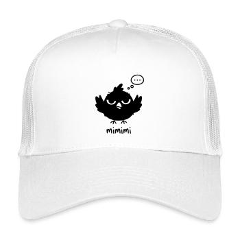 Funny Bird with Mimimi Humor - Kids’ Trucker Cap - white - Front