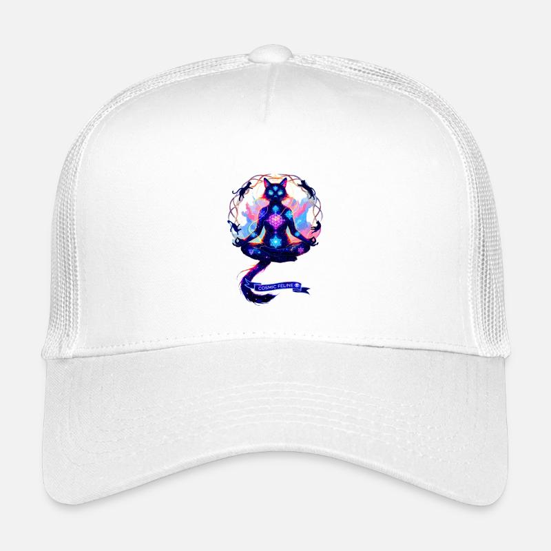 Cosmic Chakra Katze Kinder Trucker-Cap