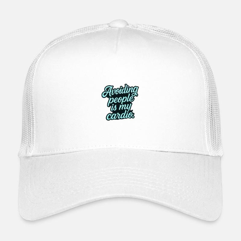Avoiding people is my cardio. – Introvert Tattoo S Kinder Trucker-Cap