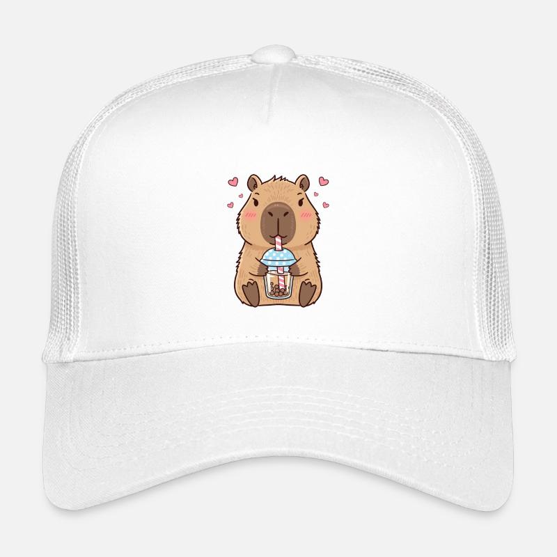 Capybara Bubble Tee Kawaii Kinder Trucker-Cap