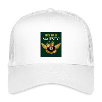 Rack 'Em Up, Majesty! – King of the Pool - Kids’ Trucker Cap - white - Front