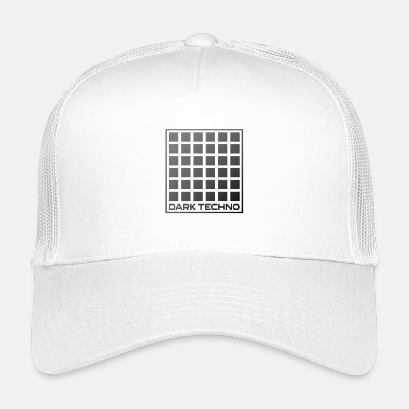 Grille techno sombre Casquette trucker enfant