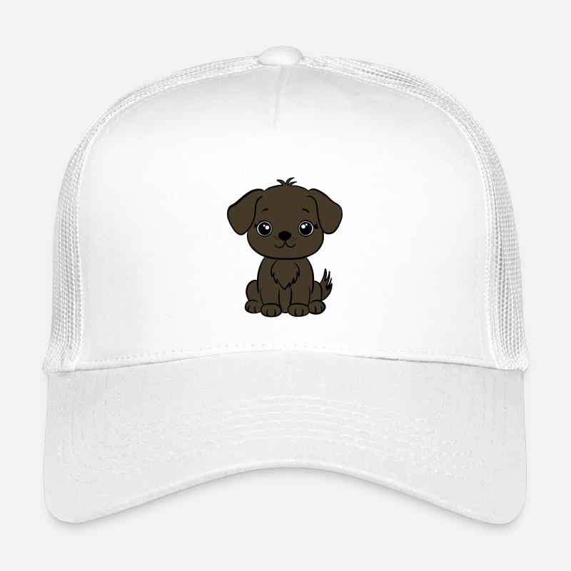 Chiot chien brun Casquette trucker enfant