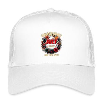 FÉLICITATIONS JUILLET - Casquette trucker enfant - blanc - Devant