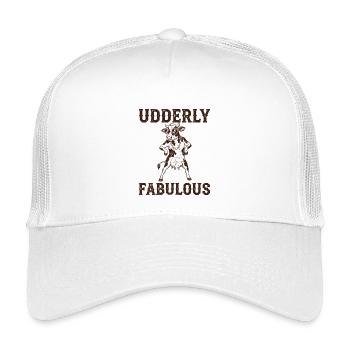Vintage Blague Humour Jeu De Mots Vache - Casquette trucker enfant - blanc - Devant