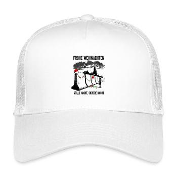 Silent Night, Safe Night - Christmas satire - Kids’ Trucker Cap - white - Front