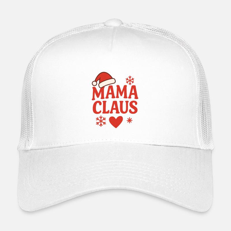 Mama Claus Christmas Design - Kids’ Trucker Cap - white