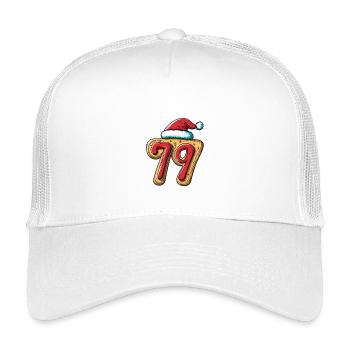 79 Number Biscuit Christmas - Kids’ Trucker Cap - white - Front