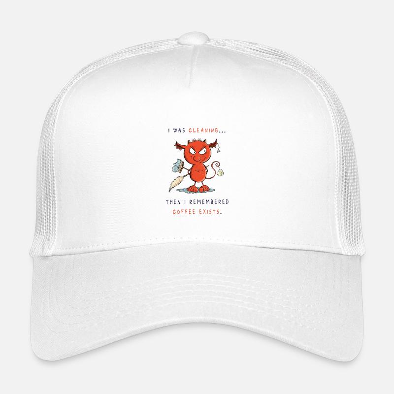 Putzteufel putzt, Kaffee existiert Kinder Trucker-Cap