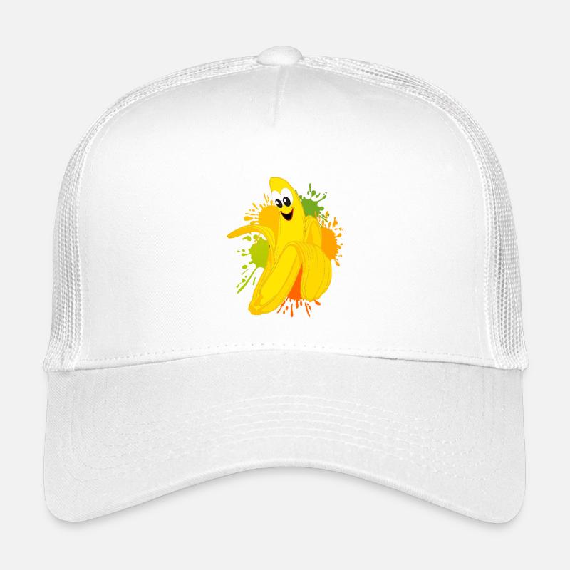Fröhliche Bananen Farbexplosion Kinder Trucker-Cap