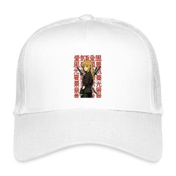 風景愛光夏景 Anime Heroine Sword Kanji - Kids’ Trucker Cap - white - Front