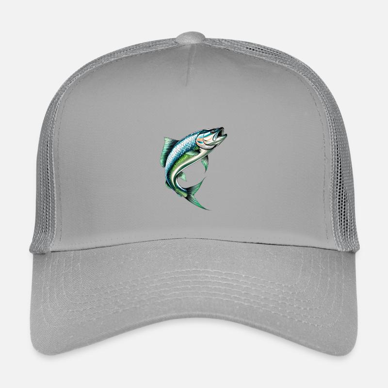 Jumping perch in green-blue Kids’ Trucker Cap