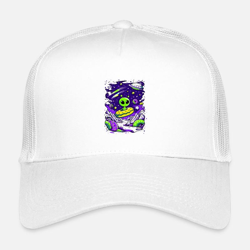Außerirdischer Donut im All Kinder Trucker-Cap