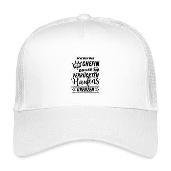 stolze Chefin dieses Verrückten Haufens - Kinder Trucker-Cap - Weiß - Vorne