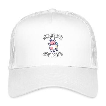I Can't I Treat – Humor Farmer - Kinder Trucker-Cap - Weiß - Vorne