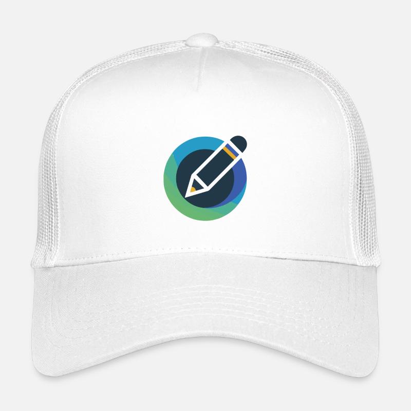 Emblème de crayon cercle abstrait Casquette trucker enfant