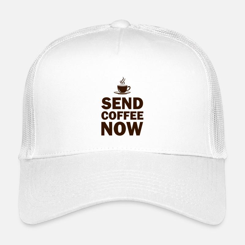 Lustiges Send Coffee Now Büro Notfall Kinder Trucker-Cap