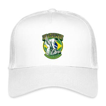 Brazilian Jiu-Jitsu Martial Arts - Kids’ Trucker Cap - white - Front