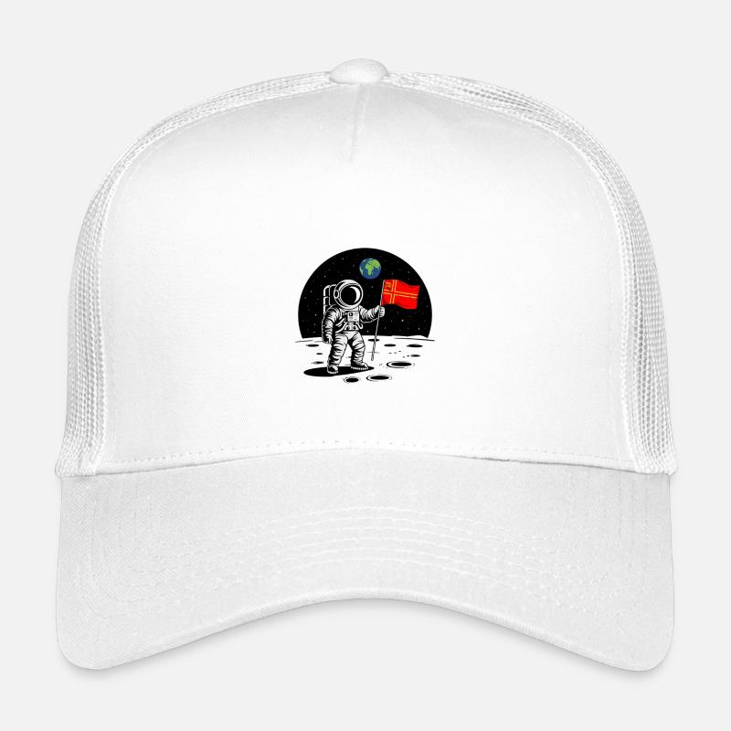 Norman Astronaut Normandy Pride Weltraumhumor - Kinder Trucker-Cap - Weiß