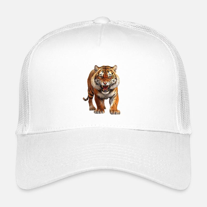 Tiger - Kinder Trucker-Cap - Weiß