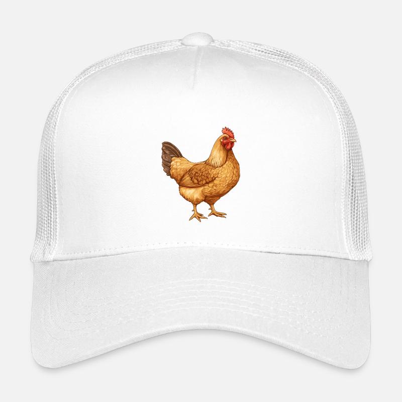 Goldene Henne Illustration Kinder Trucker-Cap
