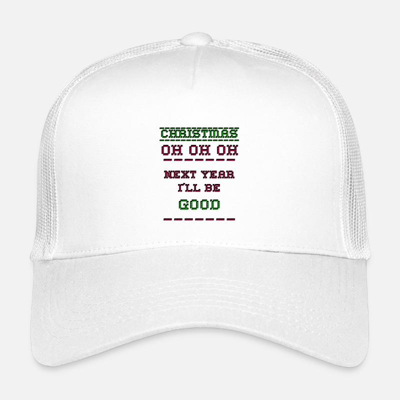 Christmas Pixel - Kids’ Trucker Cap - white