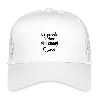 Hitzige Phase Hitzewallung Humor zu Wechseljahren - Kinder Trucker-Cap - Weiß - Vorne