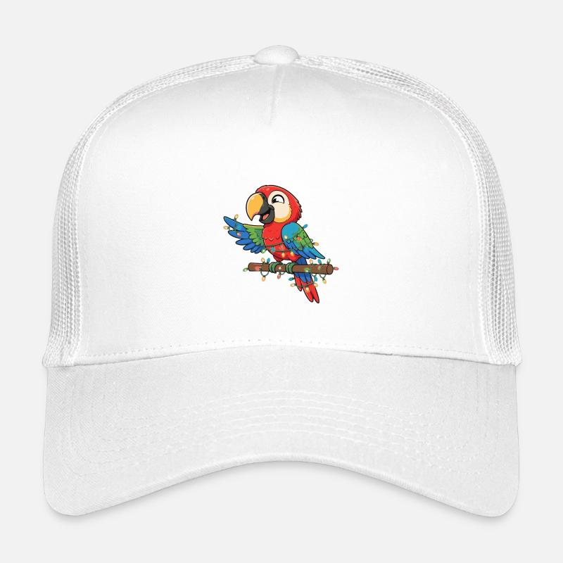 Bunten Papagei mit Lichterkette Kinder Trucker-Cap