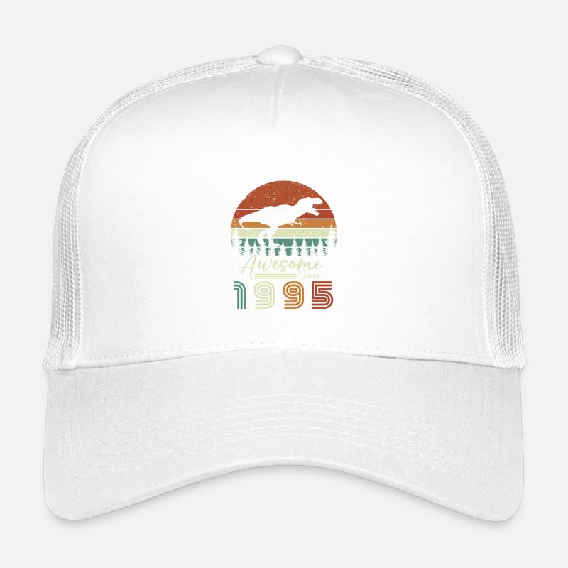 awsome_since_dinaseur_1995 - Kinder Trucker-Cap - Weiß