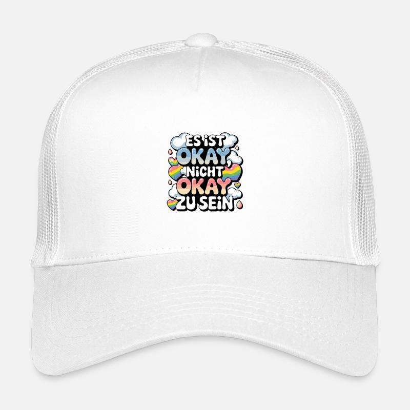  Es Ist Okay Nicht Okay Zu Sein Regenbogen Pride Kinder Trucker-Cap