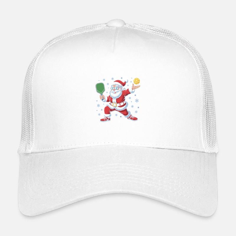 Santa Pingpong Winterdesign - Kinder Trucker-Cap - Weiß
