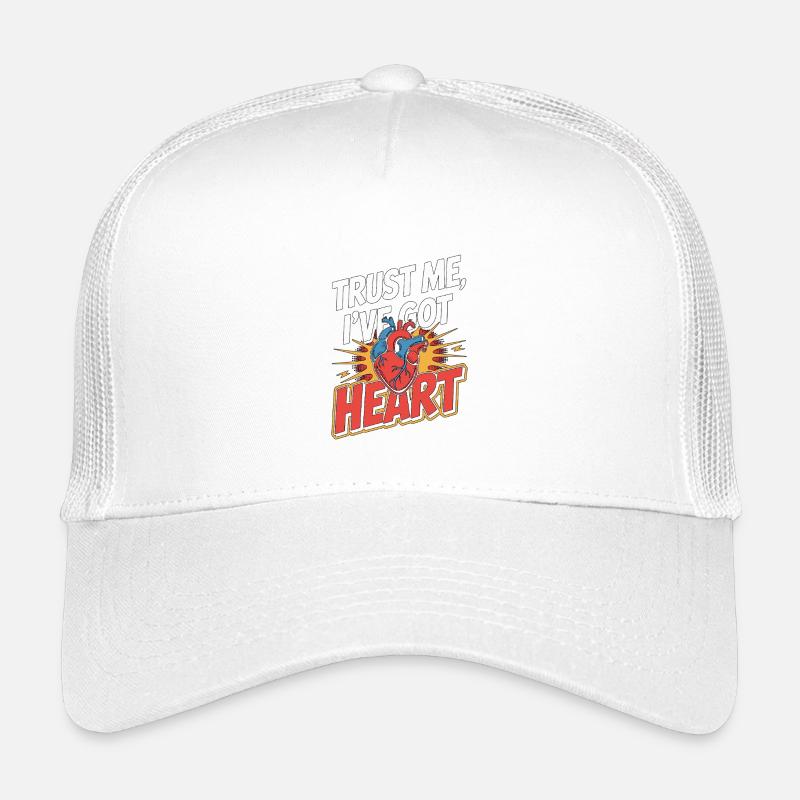 Cardiac Tech Trust Me I've Got Heart Echo Tech Kinder Trucker-Cap