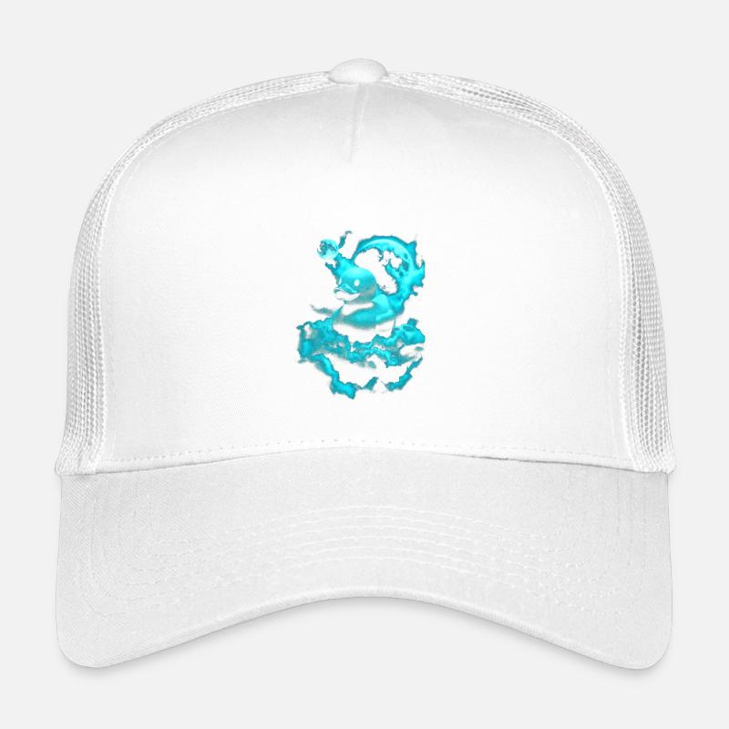 Chambre néon se baisser au-dessus d’un nuage bleu Casquette trucker enfant