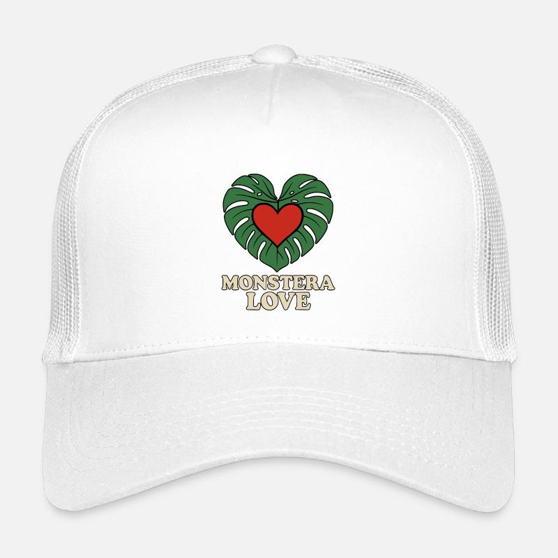 Monstera Love - Kinder Trucker-Cap - Weiß