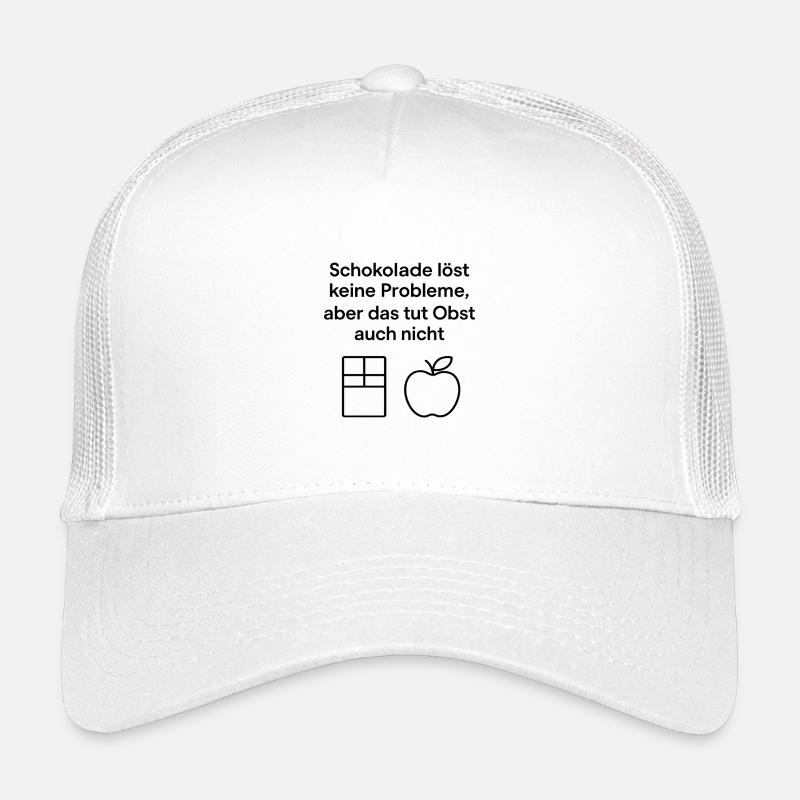 Chocolate doesn't solve any problems – fun saying Kids’ Trucker Cap
