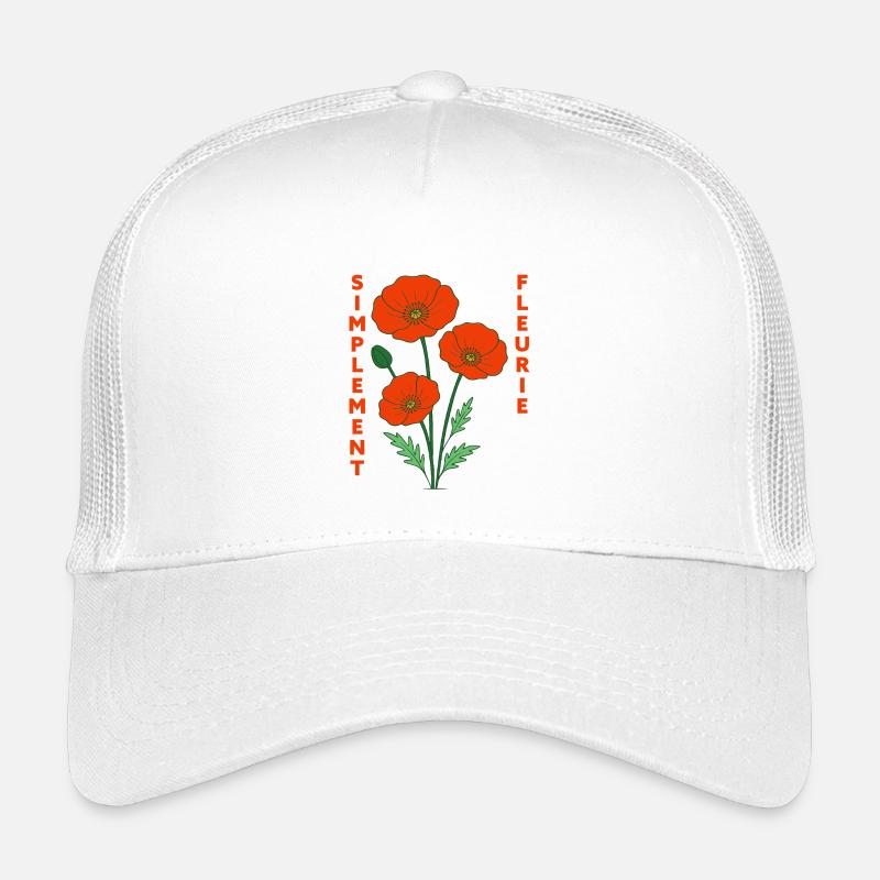 Simplement fleurie - Illustration florale rétro Casquette trucker enfant