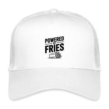 Angetrieben von Fries - Kinder Trucker-Cap - Weiß - Vorne