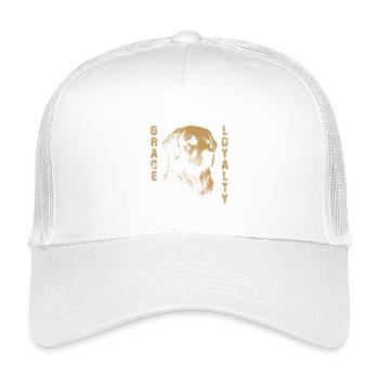 Golden Retriever Grâce Loyauté - Casquette trucker enfant - blanc - Devant