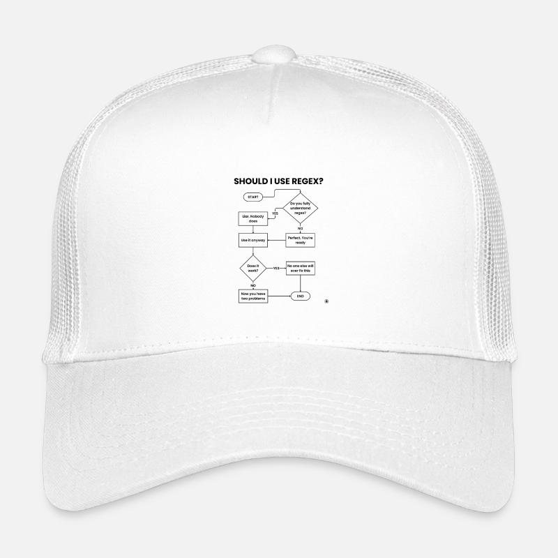 Sollte ich Regex-Flussdiagramm verwenden – Two Problems Gift Kinder Trucker-Cap