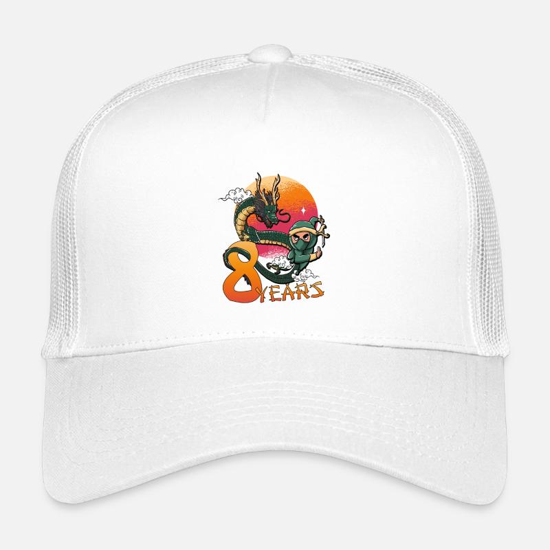 Anniversaire de Dragon Ninja 8 ans Casquette trucker enfant