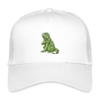 Ich liebe Papa Leguan - Kinder Trucker-Cap - Weiß - Vorne
