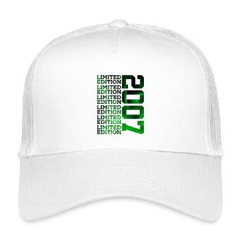 LIMITED EDITION 2007 19 JAHRE 19. GEBURTSTAG - Kinder Trucker-Cap - Weiß - Vorne