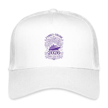 2026 Family Cruise Happy New Year Ahoy - Kids’ Trucker Cap - white - Front