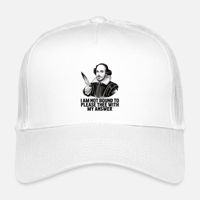William Shakespeare Please Thee With My Answer Kids’ Trucker Cap