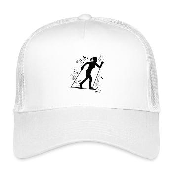 Cross-country skiing Cross-country skiing - Kids’ Trucker Cap - white - Front