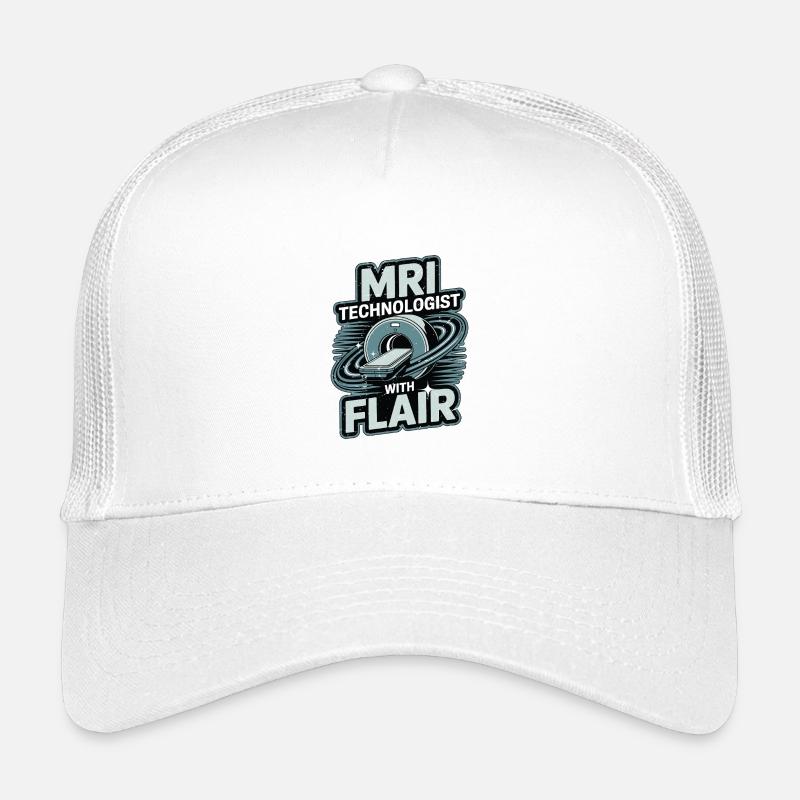 MRI Technologist With Flair MRI Imaging Rad Tech Kinder Trucker-Cap