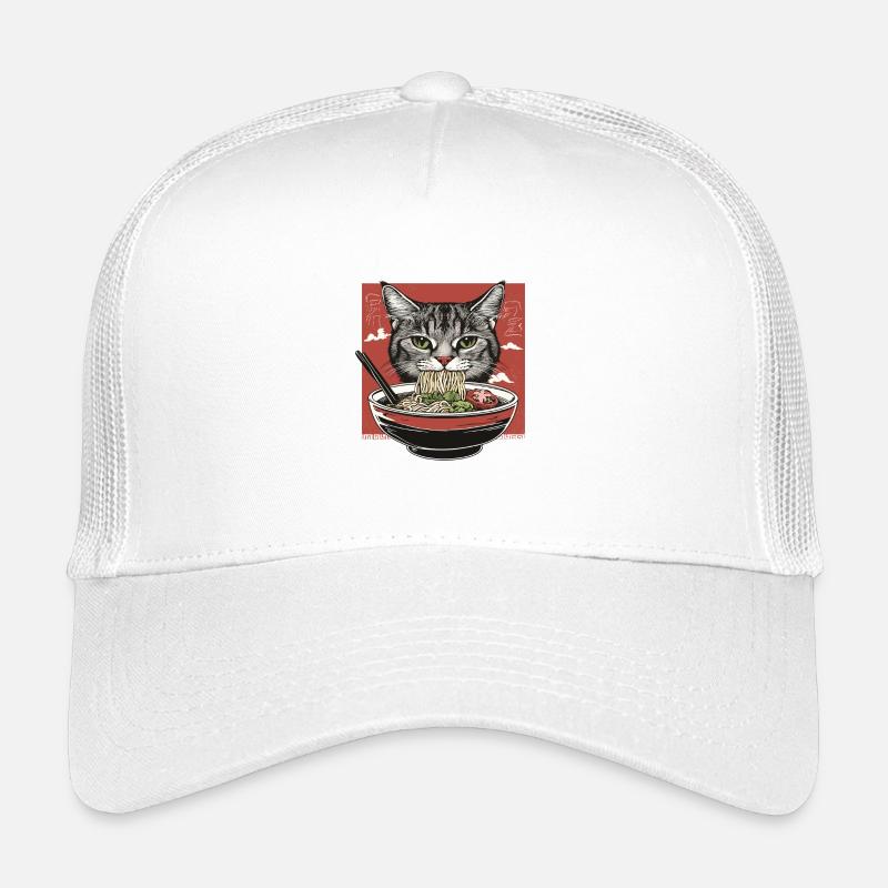 Cat with ramen Kids’ Trucker Cap