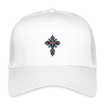 Cross Christian - Kids’ Trucker Cap - white - Front